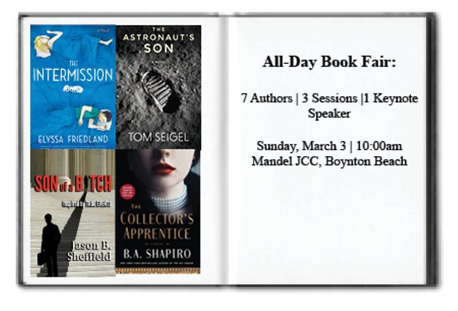 All Day Book Fair - 7 Authors - 3 Sessions - 1 Keynote Speaker on Sunday, March 3, 2019 10:00am at Mandel JCC Boynton Beach