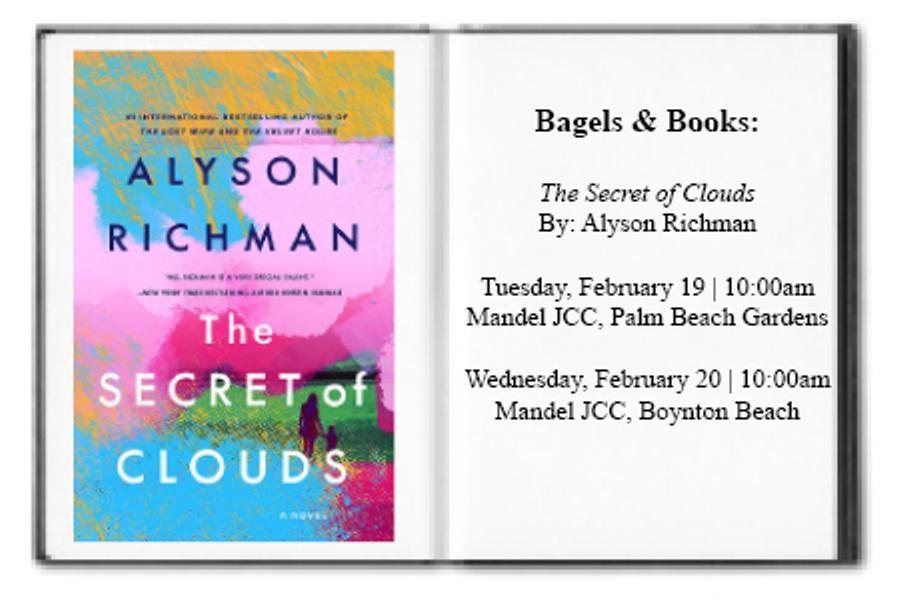 The Secret of Clouds By Alyson Richman - February 19 & 20, 2019